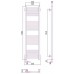 Сунержа Модус 2.0 Полотенцесушитель электрический 30x120h, лев., цвет: без покрытия 00-5600-1230