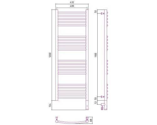 Сунержа Богема 3.0 Полотенцесушитель электрический 40x120h, прав., цвет: мат. белый 30-5803-1240 Сунержа Богема 3.0 Полотенцесушитель электрический 40x120h, прав., цвет: мат. белый 30-5803-1240
