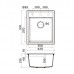 Omoikiri Daisen 42-DC Кухонная мойка Artgranit 42x51 см, цвет: темный шоколад 4993605