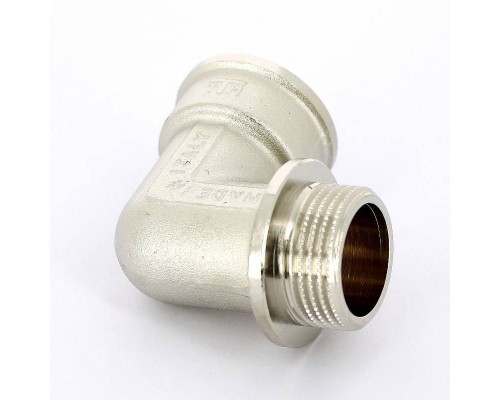 Угол НВ с упором никелированный TIEMME 3/4"