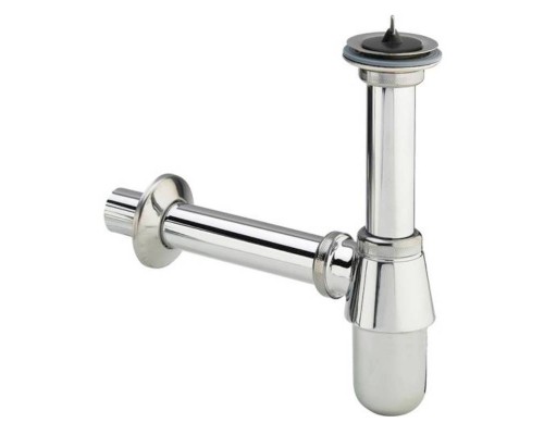 Сифон бутылочный Viega 1"1/4х32х150 с пробкой, хром Сифон бутылочный Viega 1"1/4х32х150 с пробкой, хром