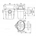 Воронка Alcaplast с "сухим" сифоном (шарик) для сбора конденсата с держателем для трубок 32 мм пластик