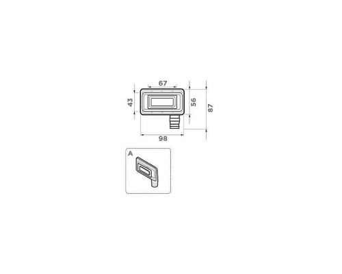 Omoikiri OV-02-AB022 Универсальный перелив для моек нержавеющая сталь цвет: античная латунь 4956724