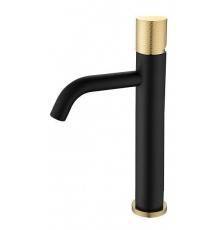 Boheme Stick Смеситель для раковины высокий, цвет: Black Touch Gold 122-BG.2