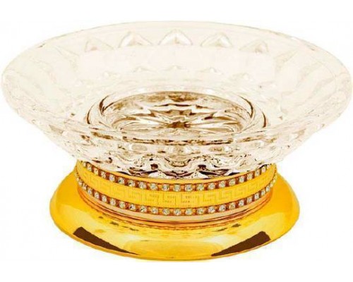 Boheme Imperiale Мыльница настольная, 12х12хh5 см, цвет: золото глянцевое 10411 Boheme Imperiale Мыльница настольная, 12х12хh5 см, цвет: золото глянцевое 10411