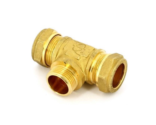 Тройник обжим-Н TIEMME 22х3/4"х22