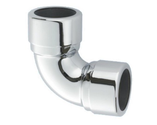 Отвод на 90° латунный компрессионный Ду=40ммхДу=40мм; цвет-хром