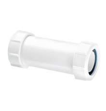 Муфта удлиненная компрессионная Ду=40ммхДу=40мм; цвет-белый