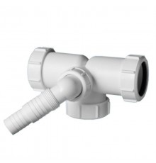 Тройник компрессионный Ду=40ммхДу=40ммхДу=40мм с разделением потоков и адаптером под углом для подкл