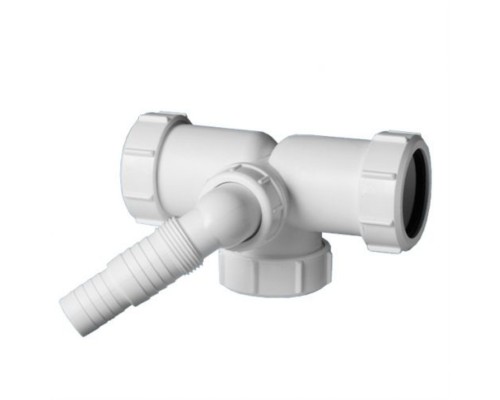 Тройник компрессионный Ду=40ммхДу=40ммхДу=40мм с разделением потоков и адаптером под углом для подкл