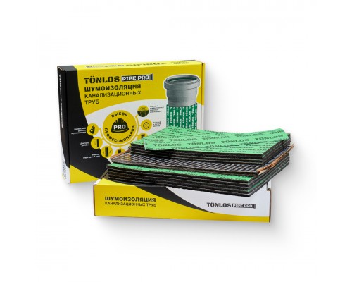Комплект TONLOS PIPE Pro для шумоизоляции канализационных труб