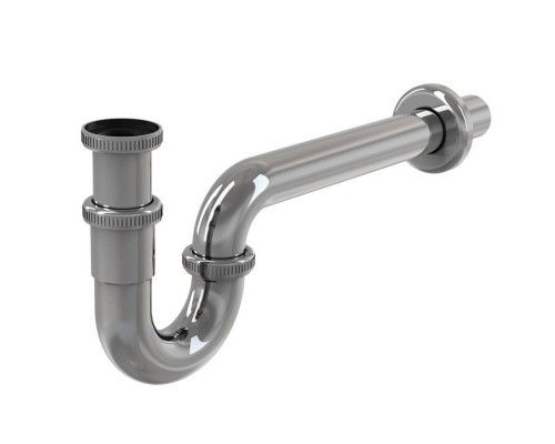 Сифон трубный Geberit для умывальника, гор. выпуск, d 40 мм, G 1 1/2 x 1 1/4", белый
