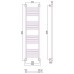 Сунержа Богема  Полотенцесушитель водяной 30x120h, цвет: матовый черный 31-0220-1230
