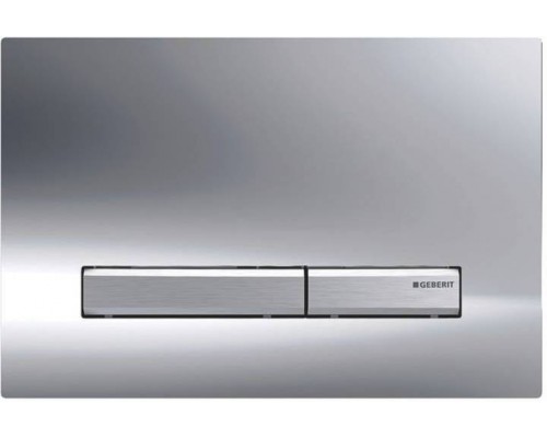 115.788.21.2 Смывная клавиша Geberit Sigma50 для двойного смыва к 111.300/350/361/362/380/390/796 глянцевый хром/металлический хромированный 115.788.21.2