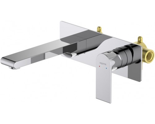 AQ1413CR ЛИРА смеситель для раковины настенный (внешняя и скрытая часть) AQ1413CR