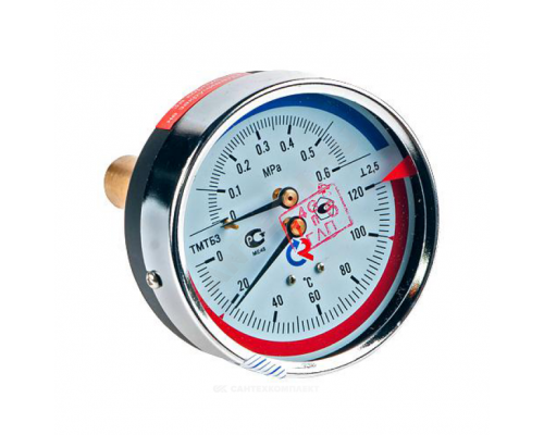 Термоманометр ТМТБ-31Т.1 120С 2,5МПа Дк80 G1/2"осевой L=46мм Росма 00000034456