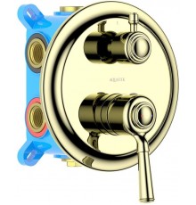 AQ1547PG КЛАССИК смеситель для ванны 3 режима (внешняя и скрытая часть), полир. золото AQ1547PG