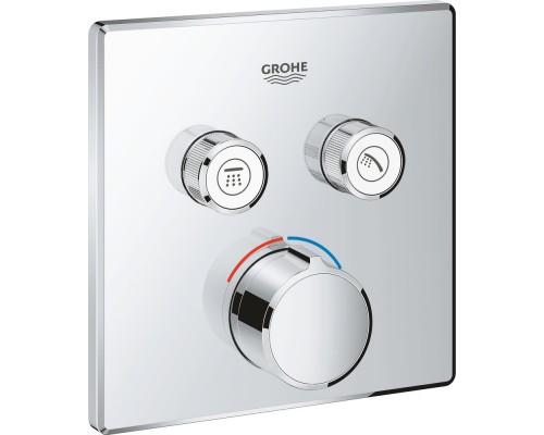 29148000 Grohtherm SmartControl Внешняя часть смесителя на 2 выхода, хром 29148000