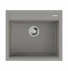 Мойка, OMOIKIRI, Kitagawa, шгв 570-510-200, отверстия для смесителя-3 промаркированных, чаши-1, цвет-Leningrad Grey