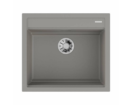 Мойка, OMOIKIRI, Kitagawa, шгв 570-510-200, отверстия для смесителя-3 промаркированных, чаши-1, цвет-Leningrad Grey