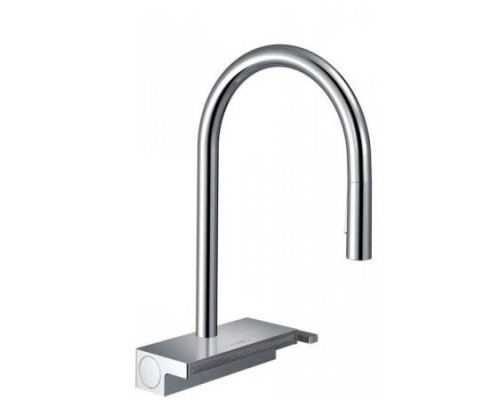 Смеситель для кухни, Hansgrohe, Aquno Select M81, sBox, цвет-хром