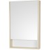 1A252102SDB20 Зеркальный шкаф Сканди 55 Белый/Дуб Верона 1A252102SDB20