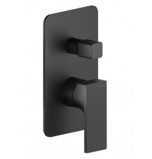 SE124100BM SEVEN смеситель для ванны (внешняя и скрытая часть) матовый черный SE124100BM