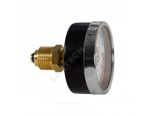 Термоманометр 160С 0,6МПа Дк80 G1/4"осевой в/к перех G1/2" L=40мм ЭКОМЕРА
