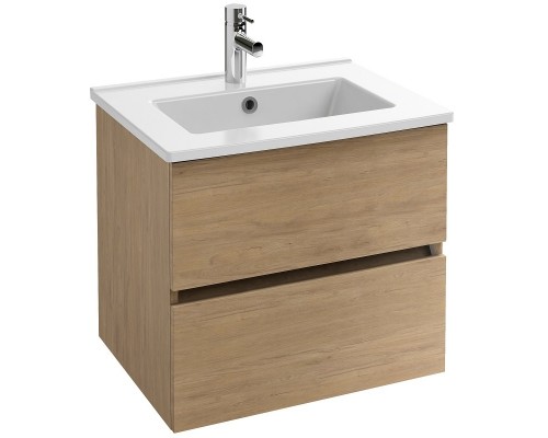 EB2381-E75 Tolbiac Тумба под раковину 60см, 2 ящика, цвет Дуб Давос натуральный EB2381-E75