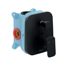 Смеситель настенный с переключателем TD F 065.20 для R-box черный X070158