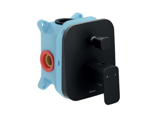 Смеситель настенный с переключателем TD F 065.20 для R-box черный X070158