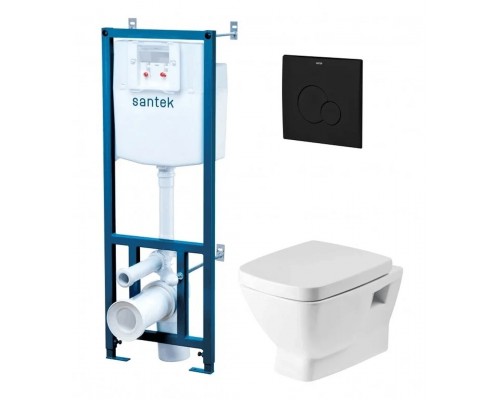 1.WH50.1.776 ПЭК НЕО (подвесной унитаз с сиденьем, инсталляция, панель черн.матт) 1.WH50.1.776