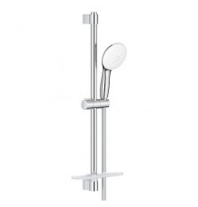 27926003 Tempesta 110 Душевой гарнитур, 2 режима струи, 13,5 л/мин, полочка, душевая штанга 600 мм, шланг 1750 мм, хром (замена 27926001) 27926003