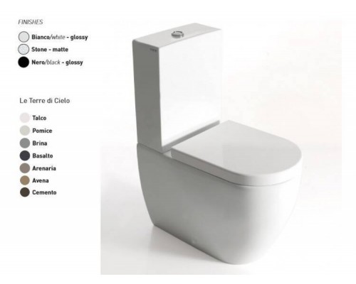 Унитаз, CIELO, Smile Mini, напольный, шгв 340-620-420, цвет-Basalto