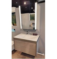 Комплект мебели, Duravit, XViu, тумба с раковиной   зеркальный шкаф   зеркало, цвет тумбы-капучино глянцевый