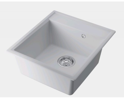 Мойка, Omoikiri, Daisen, шгв 460-510-215, отверстия для смесителя-отсутствуют, цвет-белый