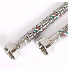 Гибкая подводка для воды UNI-FITT DN 8 ВВ 1/2" 180 см оплетка из нержавеющей стали