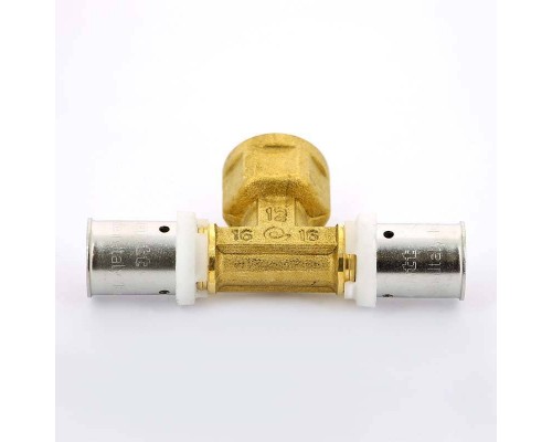 Тройник пресс-В UNI-FITT 16х1/2"х16 Тройник пресс-В UNI-FITT 16х1/2"х16