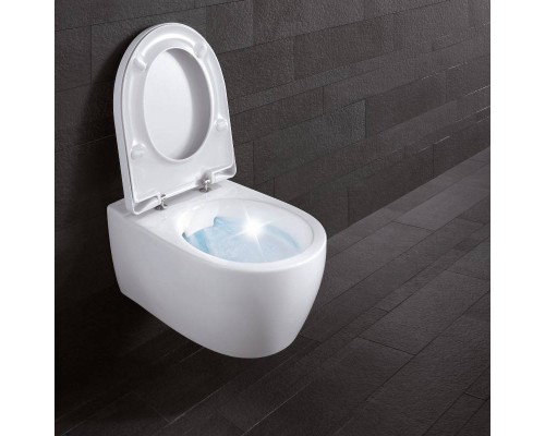 Сиденье для унитаза Geberit Smyle, SoftClose, быстросъемное, петли хром