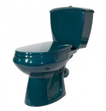 43325110202 Унитаз-компактЭлиссаСтандарт/ зеленый, нижний подвод воды, косой выпуск (старый арт. 43325130202) 43325110202