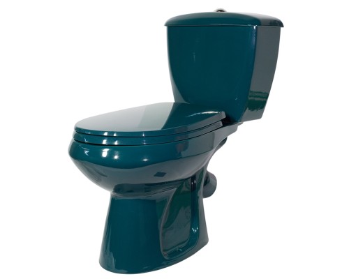 43325110202 Унитаз-компактЭлиссаСтандарт/ зеленый, нижний подвод воды, косой выпуск (старый арт. 43325130202) 43325110202