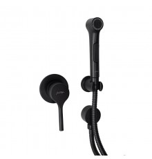 E24610-BL ELATE cмеситель с гигиеническим душем, матовый черный E24610-BL