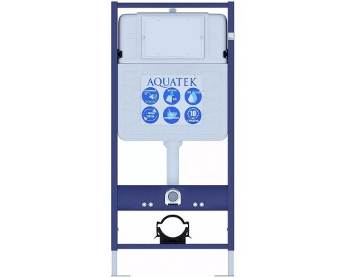 INS-0000012 Aquatek Standart 50 Монтаж рама для подв унитаза1130500100+звукоизоляционная прокладка INS-0000012