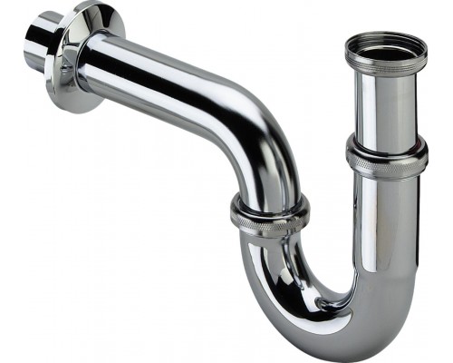 305611 Сифон для раковины трубный (латунь), для смесителя с донным клапаном, 1 1/4 x 32, хром, модель 5611 305611