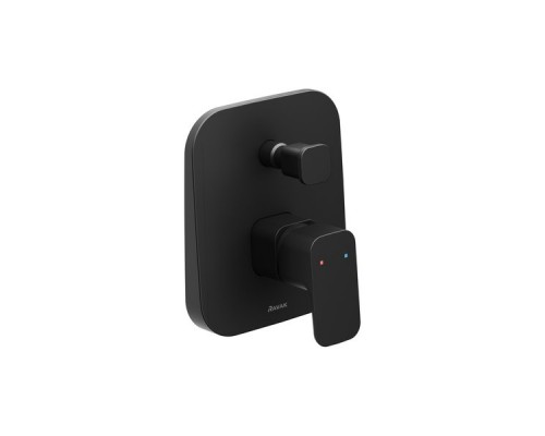 Смеситель встроенный с переключателем TD F 061.20 черный X070156