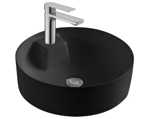 AQ5212-MB ЕВРОПА раковина 405405140 для установки на столешницу, матовый черный AQ5212-MB