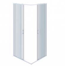 AQ ARI KV 10020CH Душевой уголок квадратный, двери раздвижные 1000x1000x2000 профиль хром, стекло прозрачное AQ ARI KV 10020CH