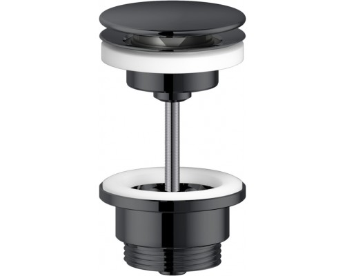AV00110/11FLP сливное устройство (push-open), глянцевый черный AV00110/11FLP