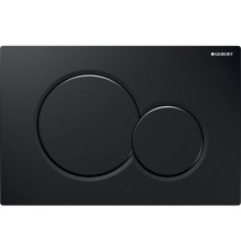 115.770.DW.5 Смывная клавиша Geberit Sigma01 для двойного смыва к 111.300/350/361/362/380/390/796, Черный глянцевый 115.770.DW.5