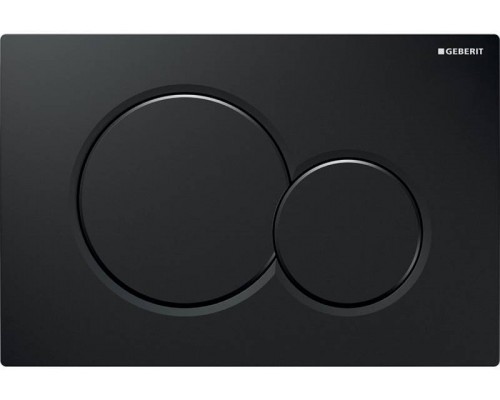 115.770.DW.5 Смывная клавиша Geberit Sigma01 для двойного смыва к 111.300/350/361/362/380/390/796, Черный глянцевый 115.770.DW.5